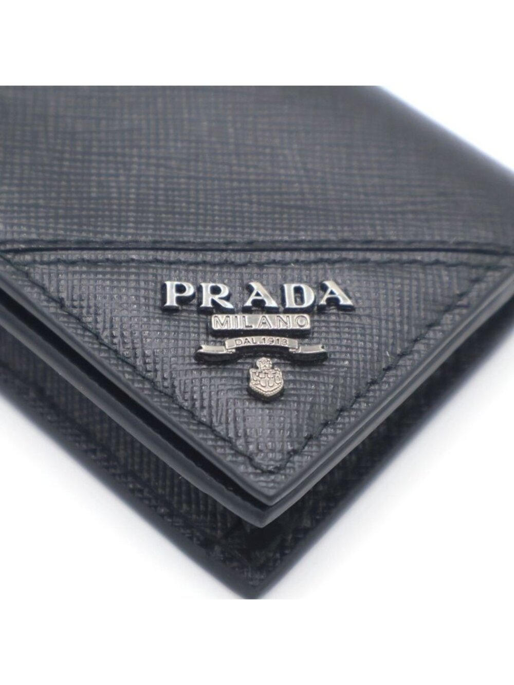Prada Card Case Business Holder Saffiano Black - Picture 6 of 6